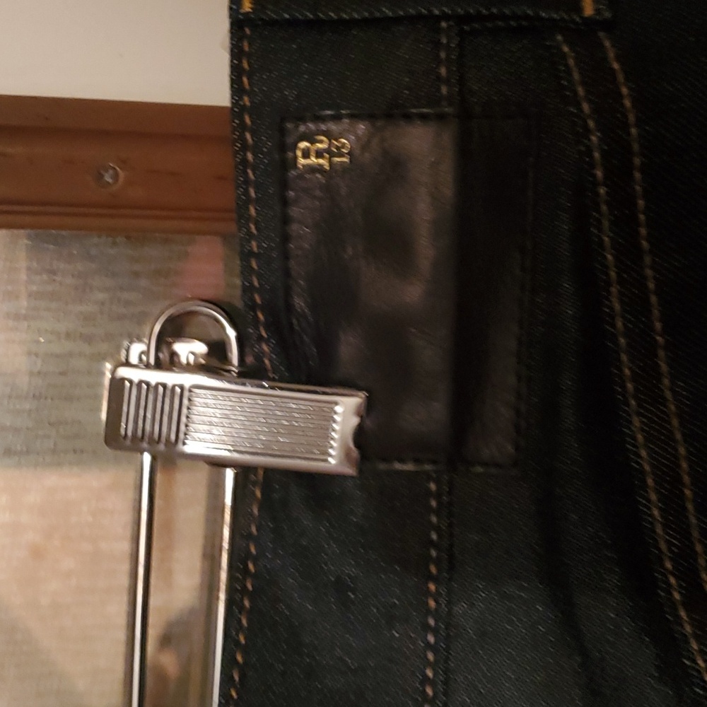 Sz 33 NWT $795 R13 The Ian drop crotch jeans - Picture 6 of 9